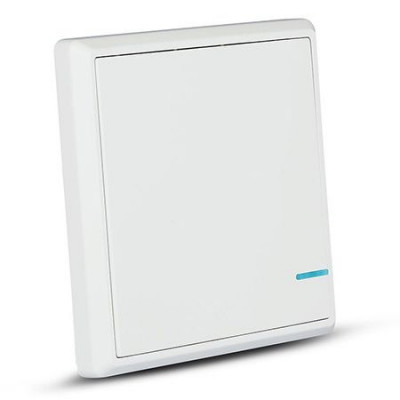 Intrerupator simplu Wireless, IP54 , 86 x 86 x 11 mm, 3 V, PC, Alb foto