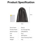 ORGANIZATOR auto tip saculet Baseus, stofa, 180 x 240mm, gri &quot;CRGJ000013&quot; - 6932172620790