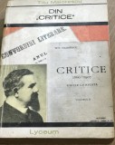 LITR13 0442 Literatura - Titu Maiorescu - Din critice