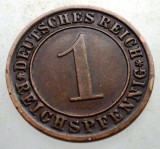 B.187 GERMANIA WEIMAR 1 REICHSPFENNIG 1933 A