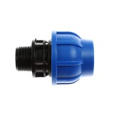 Racord compresiune PEHD, filet exterior, 25 mm x 1/2&quot;