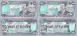 2 &times; 1995 , 250 dinars ( P-85a.1 ) - Irak - stare UNC Serie consecutiva !