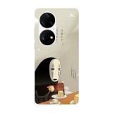 Husa compatibila cu Huawei P50 model No Face Spirited Away, Silicon, TPU, Viceversa, Transparent, Carcasa