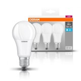 Set 3 becuri Led, E27, 14W, 1521 lumeni, lumina neutra(4000K), OSRAM