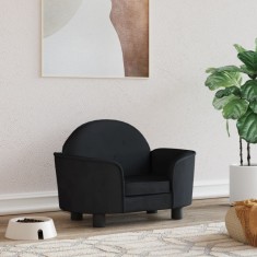 Gossi pat de caini, negru, 66x40x45 cm, catifea