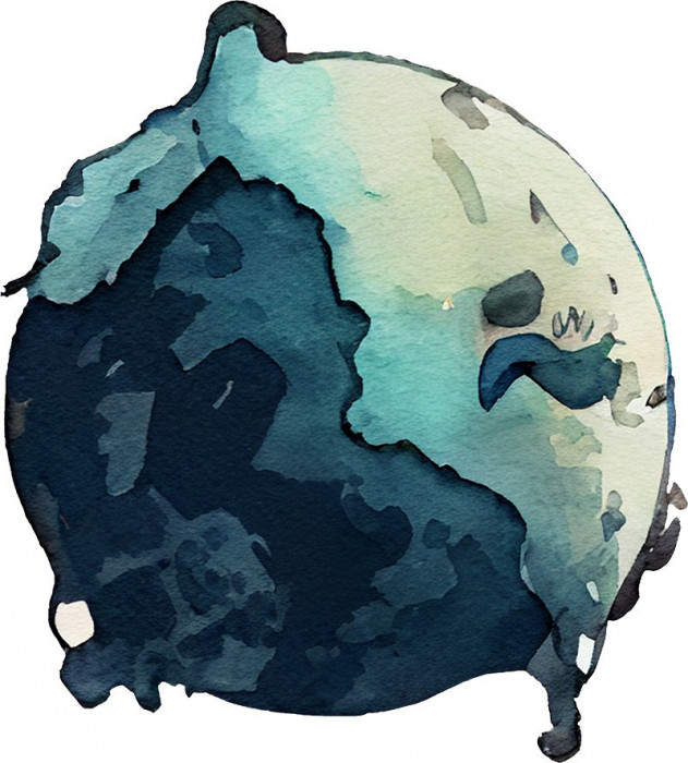 Sticker decorativ, Planeta, Verde, 60 cm, 8177ST-11