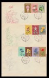1959 Romania - 3 FDC Plante medicinale, LP 485