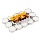 Set lumanari clasice 30 bucati, 3 x 2 cm, Alb, Oem