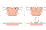 TRW GDB1730 COTEC set placute frana,frana disc