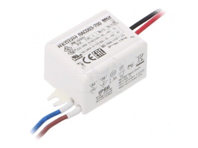 Alimentator LED pulsatoriu 3W IP66 foto
