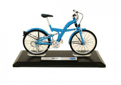 Macheta bicicleta BMW Q5.T bicycle, 1:10 Welly foto