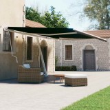 VidaXL Copertină autonomă retractabilă manual, antracit, 600x300 cm