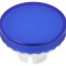 Lentilă Buton 22mm Albastră Transparentă Plastic