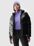 Geacă de schi din puf cu umplutură sintetică pentru femei - neagră, 4F Sportswear