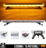 88 LED 120cm Lumina de Stroboscopica Lampa Girofar Avertizare Galben 12V 24V 88W 15 moduri intermitent
