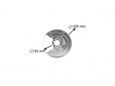 Protectie stropire disc frana Opel Astra G, 01.1998-08.2009 Sedan/Coupe, Astra H, 10.2003-2009, Combo C, 07.2000-10.2003, Spate, Stanga=Dreapta, meta foto