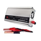 Cumpara ieftin Invertor Auto 12V la 220V, 2000W, Convertor Tensiune cu Protectie Baterie, Cabluri Crocodil