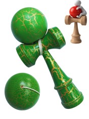 Kendama profesionala, Bila din lemn, Crack + Sticker pentru telefon, 117KD