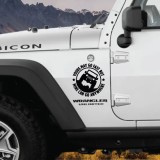 Sticker autoadeziv pentru vehicule Off Road, model &quot;You Can Go Fast&quot;, dimensiune 30 x 30 cm, culoare Neagra, AVEX
