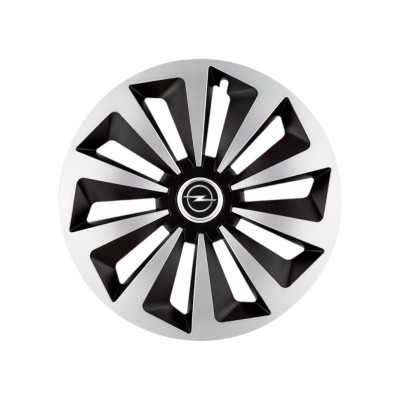 Set 4 capace roti Fox Gri-Negru R15 Compatibil Cu Opel foto