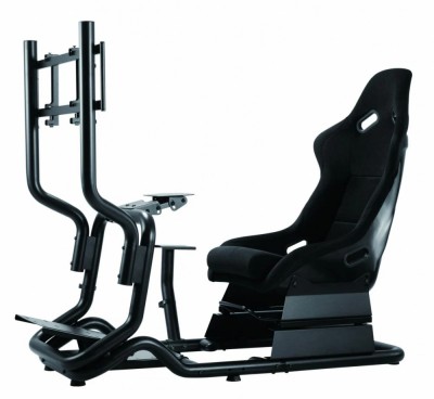 Scaun gaming Serioux Racing Cockpit cu suport monitor foto