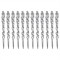 Set 30 ornamente pentru bradul de Craciun Tarome, turturi, 12.7 x 1.4 cm, acril, transparent