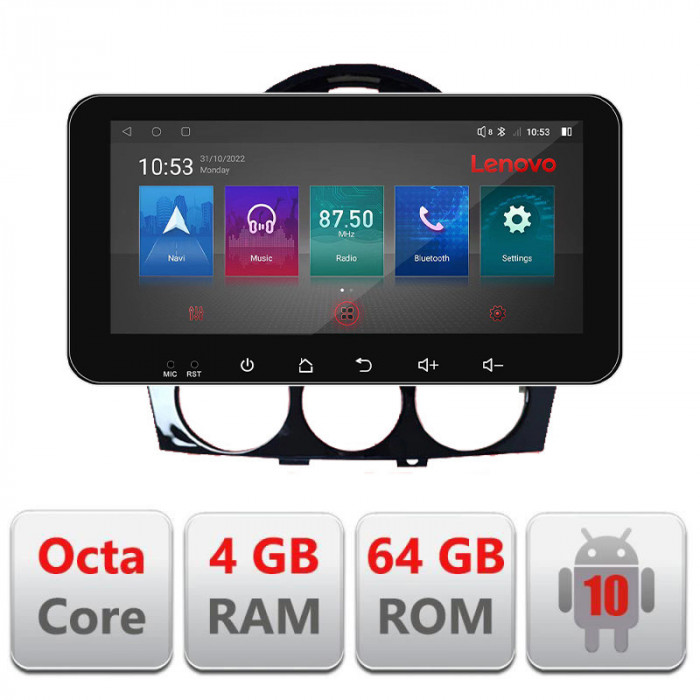 Navigatie dedicata Mazda RX8 2008-2011 Android radio gps internet 4+64 Lenovo ecran 10.33&quot; CarStore Technology