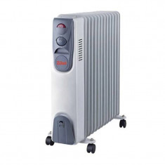 Calorifer electric Zilan, 3000 W, 13 elementi, 3 trepte, 62 cm, timer foto