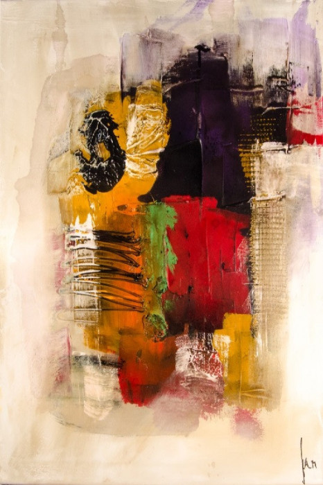 Tablou canvas Pictura moderna abstracta 2, 30 x 45 cm