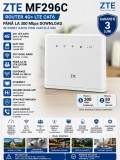 Cumpara ieftin Router ZTE MF296C 4G+ LTE Cat6 300Mbps, Wi-Fi Dual Band, SIM , Utilizat , Garantie