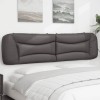 VidaXL Pernă pentru tăblie, gri, 200 cm, piele artificială