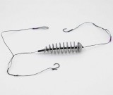 Montura pescuit caras si crap cu fir textil 2 carlige legate ,momitor 15g, Prokarpfishing