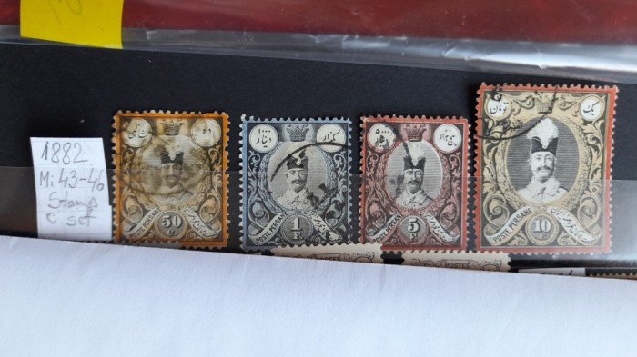 1882-Persia-Mi=43 la 46-compl.set-Mi=+40Euro