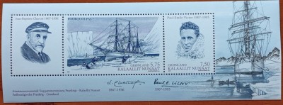 GROENLANDA-&amp;#039;&amp;#039;Navigatori Polari&amp;#039;&amp;#039;-colita- MNH-NESTAMPIL.-VEZI SCAN foto