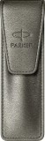 ETUI PIELE PARKER GRI ARGINTIU