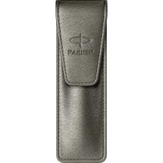 ETUI PIELE PARKER GRI ARGINTIU