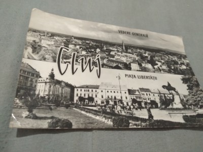 CARTE POSTALA CLUJ -PIATA LIBERTATII CIRCULATA foto