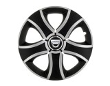 Cumpara ieftin Set 4 capace roti Bis Gri-Negru R16 pentru gama auto Dacia, Autohelix MSA