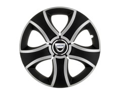 Set 4 capace roti Bis Gri-Negru R15 pentru gama auto Dacia