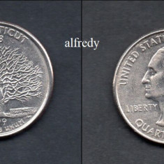 SUA 1999 Quarter, 25 Centi, Connecticut, P