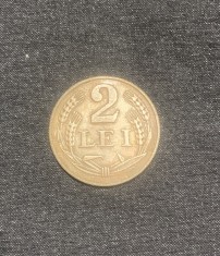 Moneda 2 lei 1947 foto