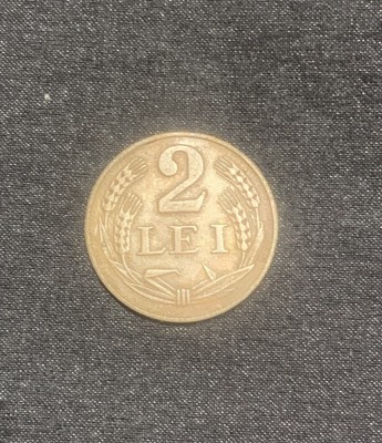 Moneda 2 lei 1947 foto