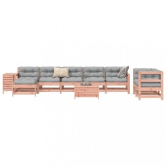 vidaXL Set canapele gradina, 10 piese, lemn masiv brad douglas foto