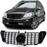 Grila sport neagra lucioasa, potrivita pentru Mercedes ML W164 pre-facelift 2005-2008 Performance AutoTuning
