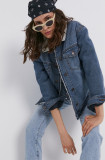 Cumpara ieftin Noisy May Geacă jeans femei, de iarnă, oversize