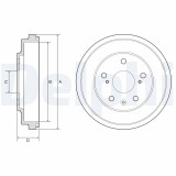 DELPHI BF572 Tambur frana