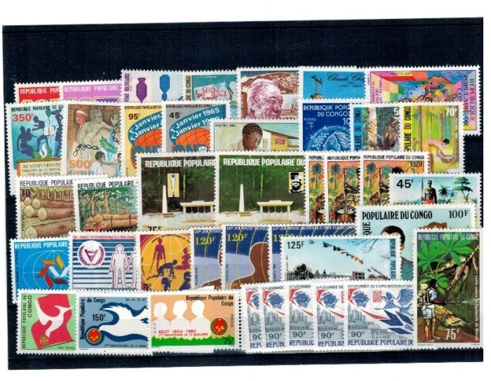 Congo - Lot timbre vechi, neuzate