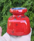 VAZA MICUTA VINTAGE DIN CERAMICA, LUCRATA MANUAL