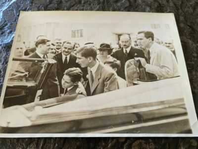Fotografie de presa,1934, 17X21cm,regele Petru II, Iugoslavia,fiul reginei Maria foto