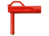 Terminal de măsurare 4A roșu, v&acirc;rf 6.6mm, 3m&Omega;